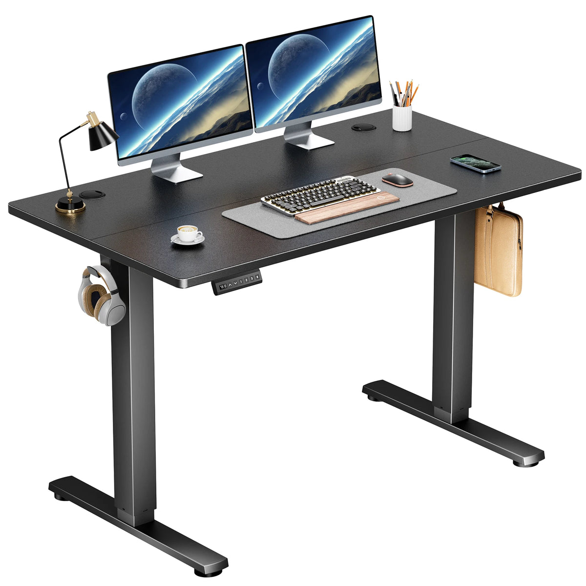 Electric Standing Desk Height Adjustable 40x24 Inch Sit Stand Workstation