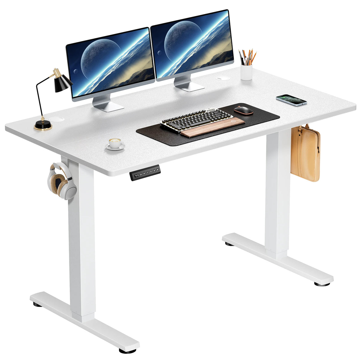 Electric Standing Desk Height Adjustable 40x24 Inch Sit Stand Workstation