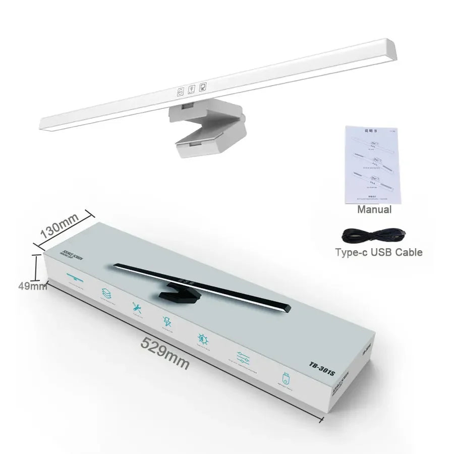 Monitor Light Bar — No-Glare Desk Lighting with Touch Dimming